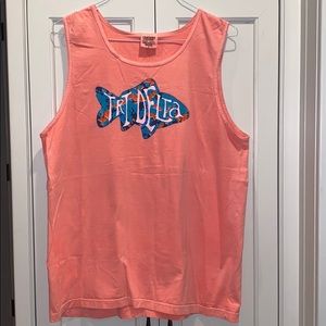 Tri Delta Sorority Tank Top Gulf Shores AL Pink